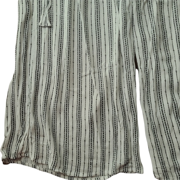 Staccato wide leg boho white black striped pants - Picture 3 of 12